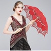 image:imageBABEYOND Lace Umbrella Parasol Vintage Wedding Bridal Umbrella for Decoration Photo Lady Costume 1920s Party ApricotRed