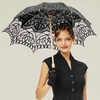 image:imageBABEYOND Lace Umbrella Parasol Vintage Wedding Bridal Umbrella for Decoration Photo Lady Costume 1920s Party Apricotblack