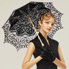 image:imageBABEYOND Lace Umbrella Parasol Vintage Wedding Bridal Umbrella for Decoration Photo Lady Costume 1920s Party Apricotblack