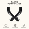 image:imageBABEYOND Long Gloves for Women  Shiny Metallic Wet Look Elbow Length Stretchy Halloween CostumesBlack