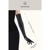 image:imageBABEYOND Long Gloves for Women  Shiny Metallic Wet Look Elbow Length Stretchy Halloween CostumesBlack