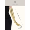 image:imageBABEYOND Long Gloves for Women  Shiny Metallic Wet Look Elbow Length Stretchy Halloween CostumesGold