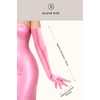 image:imageBABEYOND Long Gloves for Women  Shiny Metallic Wet Look Elbow Length Stretchy Halloween CostumesPink