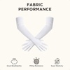 image:imageBABEYOND Long Gloves for Women  Shiny Metallic Wet Look Elbow Length Stretchy Halloween CostumesWhite