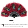 image:imageBABEYOND Marabou Feather Fan 20s Vintage Folding Fan Flapper Hand Fan for Costume Dancing Show Tea Party Wedding Decoration