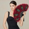 image:imageBABEYOND Marabou Feather Fan 20s Vintage Folding Fan Flapper Hand Fan for Costume Dancing Show Tea Party Wedding Decoration