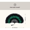 image:imageBABEYOND Marabou Feather Fan 22s Vintage Folding Fan Flapper Hand Fan for Costume Dancing Show Tea Party Wedding DecorationBlackgreen