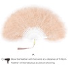 image:imageBABEYOND Marabou Feather Fan 22s Vintage Folding Fan Flapper Hand Fan for Costume Dancing Show Tea Party Wedding DecorationDarkchampagne
