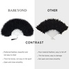 image:imageBABEYOND Marabou Feather Fan 22s Vintage Folding Fan Flapper Hand Fan for Costume Dancing Show Tea Party Wedding DecorationGradientpink