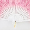 image:imageBABEYOND Marabou Feather Fan 22s Vintage Folding Fan Flapper Hand Fan for Costume Dancing Show Tea Party Wedding DecorationGradientpink