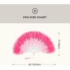 image:imageBABEYOND Marabou Feather Fan 22s Vintage Folding Fan Flapper Hand Fan for Costume Dancing Show Tea Party Wedding DecorationGradientpink
