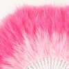 image:imageBABEYOND Marabou Feather Fan 22s Vintage Folding Fan Flapper Hand Fan for Costume Dancing Show Tea Party Wedding DecorationGradientpink