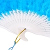 image:imageBABEYOND Marabou Feather Fan 22s Vintage Folding Fan Flapper Hand Fan for Costume Dancing Show Tea Party Wedding DecorationLightblue