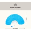 image:imageBABEYOND Marabou Feather Fan 22s Vintage Folding Fan Flapper Hand Fan for Costume Dancing Show Tea Party Wedding DecorationLightblue