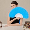 image:imageBABEYOND Marabou Feather Fan 22s Vintage Folding Fan Flapper Hand Fan for Costume Dancing Show Tea Party Wedding DecorationLightblue
