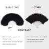 image:imageBABEYOND Marabou Feather Fan 22s Vintage Folding Fan Flapper Hand Fan for Costume Dancing Show Tea Party Wedding DecorationOff White