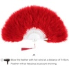 image:imageBABEYOND Marabou Feather Fan 22s Vintage Folding Fan Flapper Hand Fan for Costume Dancing Show Tea Party Wedding DecorationRed