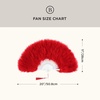 image:imageBABEYOND Marabou Feather Fan 22s Vintage Folding Fan Flapper Hand Fan for Costume Dancing Show Tea Party Wedding DecorationRed