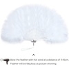 image:imageBABEYOND Marabou Feather Fan 22s Vintage Folding Fan Flapper Hand Fan for Costume Dancing Show Tea Party Wedding DecorationWhite