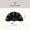 image:imageBABEYOND Marabou Feather Fan 22s Vintage Folding Fan Flapper Hand Fan for Costume Dancing Show Tea Party Wedding DecorationZblackpeacockblack Rib