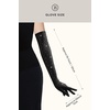 image:imageBABEYOND Mesh Gloves for Women  Long Rhinestone Tulle Sheer Sparkly Elbow Length Stretchy Accessory for Opera PartyBlack