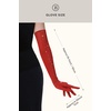 image:imageBABEYOND Mesh Gloves for Women  Long Rhinestone Tulle Sheer Sparkly Elbow Length Stretchy Accessory for Opera PartyRed
