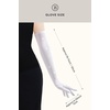 image:imageBABEYOND Mesh Gloves for Women  Long Rhinestone Tulle Sheer Sparkly Elbow Length Stretchy Accessory for Opera PartyWhite