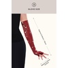 image:imageBABEYOND Opera Gloves for Women  Long Fingerless Sequin Sparkling Glitter Gloves Tea Party Stretchy Adult Size Elbow LengthWine Red