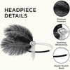 image:imageBABEYOND Roaring 20s Flapper Costume Accessories Set Great Gatsby Party Outfit Feather Headpiece for WomenBlack