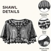 image:imageBABEYOND Roaring 20s Flapper Costume Accessories Set Great Gatsby Party Outfit Feather Headpiece for WomenBlack