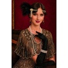 image:imageBABEYOND Roaring 20s Flapper Costume Accessories Set Great Gatsby Party Outfit Feather Headpiece for WomenBlack Gold