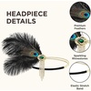 image:imageBABEYOND Roaring 20s Flapper Costume Accessories Set Great Gatsby Party Outfit Feather Headpiece for WomenGreen