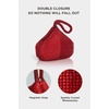 image:imageBABEYOND Womens Rhinestone Clutch Evening Bags Sparkly Glitter Triangle Purse for 1920s Party Prom WeddingWine Red and Red