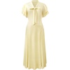 image:imageBABEYOND Womens Vintage Flapper Dress 1920s Ruffle Cocktail Party Dresses Tie NeckBeige