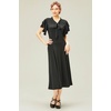 image:imageBABEYOND Womens Vintage Flapper Dress 1920s Ruffle Cocktail Party Dresses Tie NeckBlack
