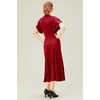 image:imageBABEYOND Womens Vintage Flapper Dress 1920s Ruffle Cocktail Party Dresses Tie NeckWine Red