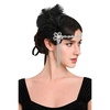 image:imageBABEYOND 1920s Feather Flapper Headpiece  Vintage Rhinestone Headband for Gatsby Party Roaring 20s Costume AccessoriesWhiteBlack