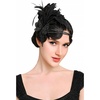 image:imageBABEYOND 1920s Feather Headband Accessory  Vintage Flapper Headpiece for Gatsby Party Roaring 20s CostumeBlack