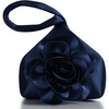 image:imageBABEYOND Clutch Purses for Women  Evening Bags Flower Satin Handbag Classy Wristlet Purse for Party Daily WeddingNavy