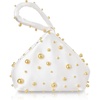 image:imageBABEYOND Clutch Purses for Women  Satin Evening Bag Triangle Purse Pearl Handbag for Wedding Prom PartyWhite With Golden Pearls