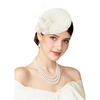 image:imageBABEYOND Fascinators Hats for Women  Sinamay Tea Party Fascinators Kentucky Headband British Derby Hat for Wedding CocktailBeige