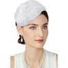 image:imageBABEYOND Fascinators Hats for Women  Tea Party Kentucky Fascinator Derby Church Hat Bow Knot 50s Cocktail Headband for PartyWhite