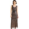 image:imageBABEYOND Formal Dresses for Women  Evening Gown with Symmetrical Pattern Cocktail Party DressesBlack Apricot