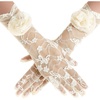 image:imageBABEYOND Lace Gloves Women  Floral Opera Gloves Stretchy Elegant Tea Party Accessories for Wedding Prom Evening PartyBeige