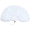 image:imageBABEYOND Marabou Feather Fan 22s Vintage Folding Fan Flapper Hand Fan for Costume Dancing Show Tea Party Wedding DecorationWhite