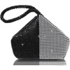 image:imageBABEYOND Womens Rhinestone Clutch Evening Bags Sparkly Glitter Triangle Purse for 1920s Party Prom WeddingBlack and Silver
