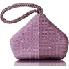 image:imageBABEYOND Womens Rhinestone Clutch Evening Bags Sparkly Glitter Triangle Purse for 1920s Party Prom WeddingEggplant Purple and Purple