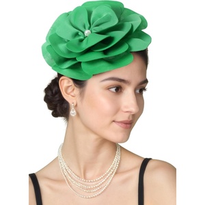 image:imageBABEYOND Fascinators Hats for Women  Tea Party Kentucky Fascinator Elegant Derby Hat Flower Church Headpiece with PearlGreen