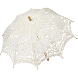image:imageBABEYOND Lace Umbrella Parasol Vintage Wedding Bridal Umbrella for Decoration Photo Lady Costume 1920s Party ApricotOffWhite