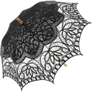 image:imageBABEYOND Lace Umbrella Parasol Vintage Wedding Bridal Umbrella for Decoration Photo Lady Costume 1920s Party Apricotblack